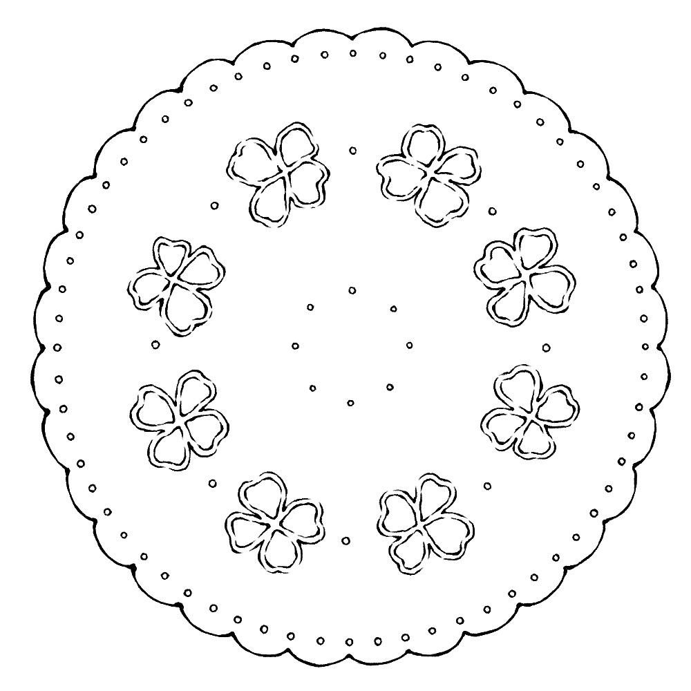 円のレース素材3 21種類と外枠