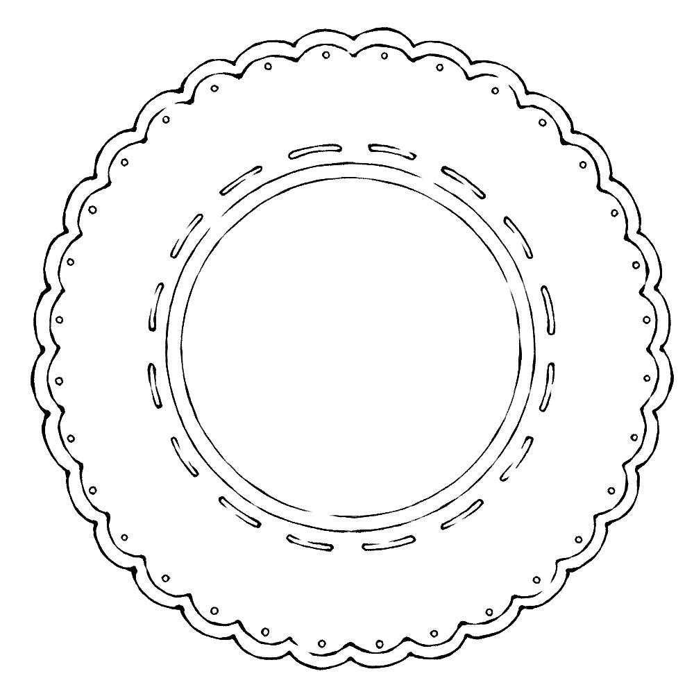 円のレース素材3 21種類と外枠