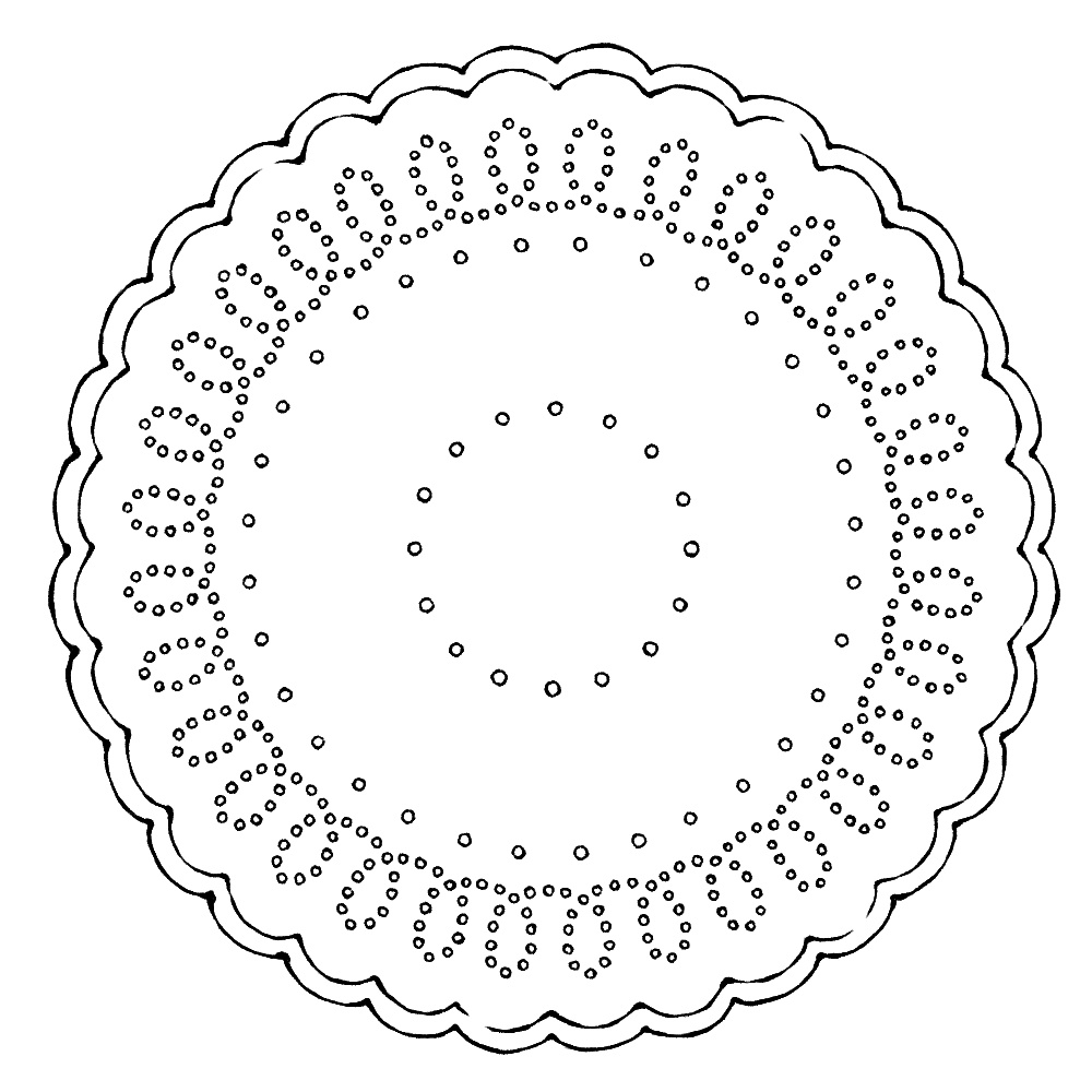 円のレース素材3 21種類と外枠