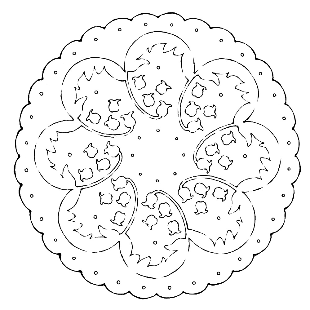 円のレース素材3 21種類と外枠