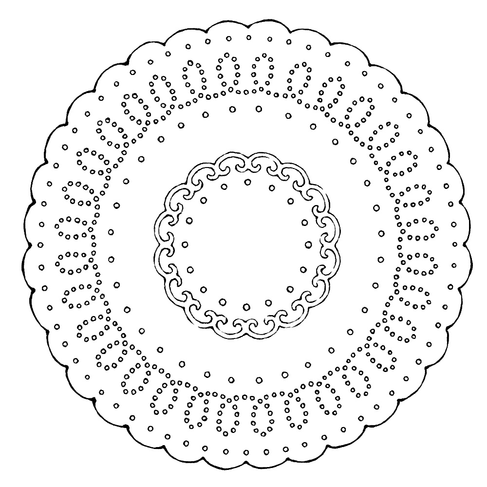 円のレース素材3 21種類と外枠