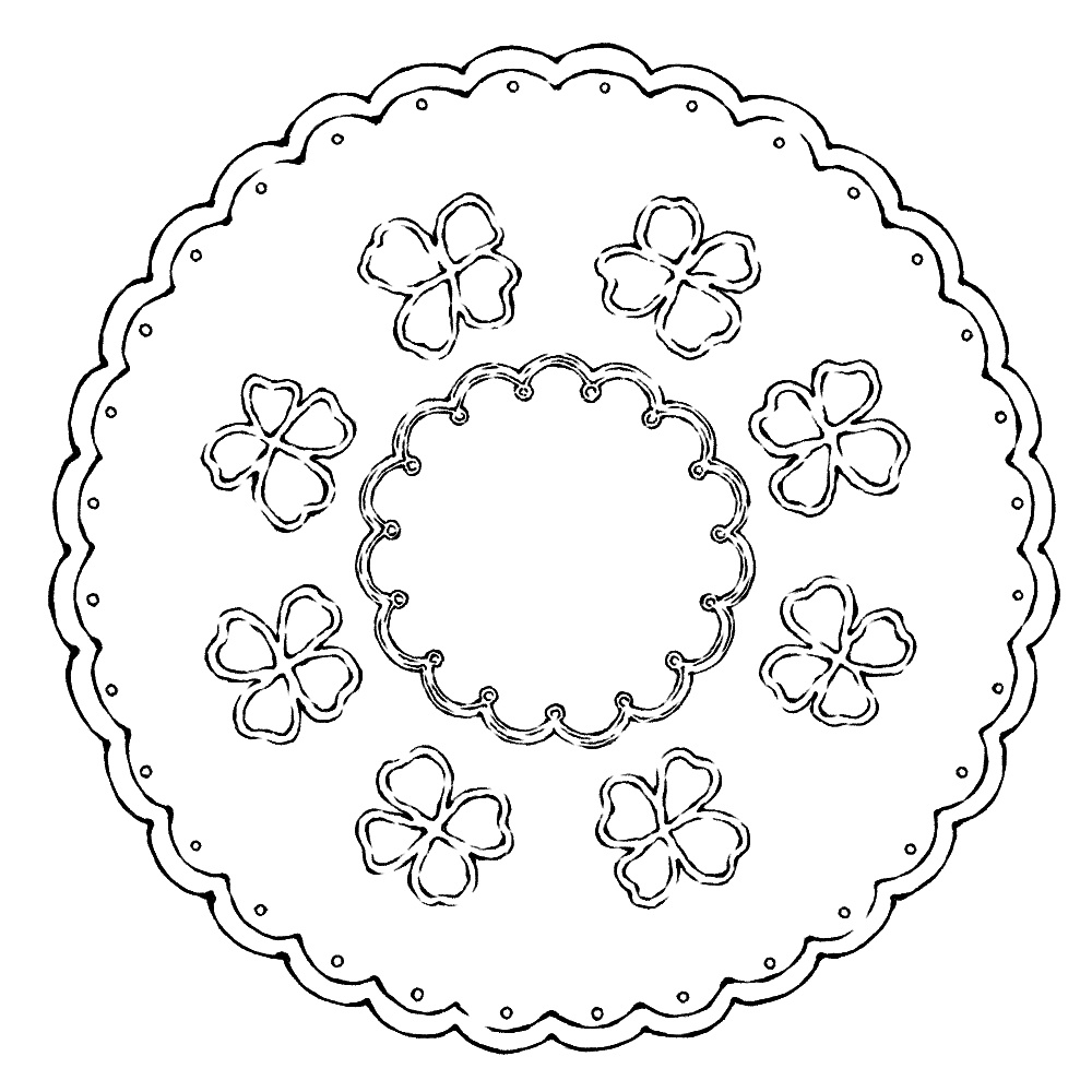 円のレース素材3 21種類と外枠