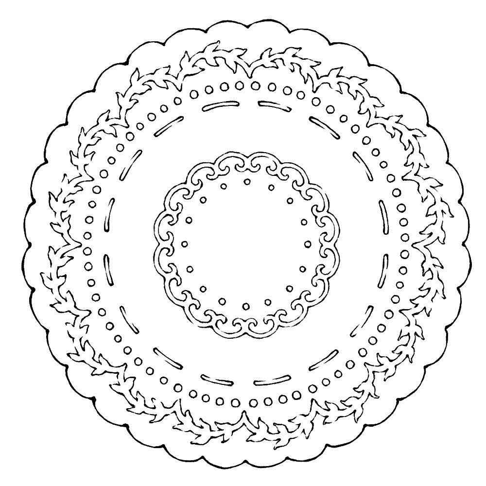 円のレース素材3 21種類と外枠