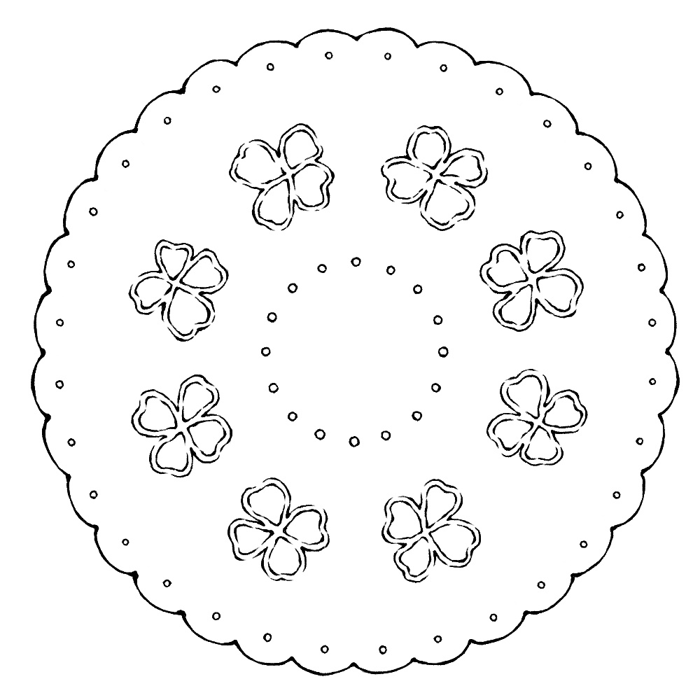 円のレース素材3 21種類と外枠