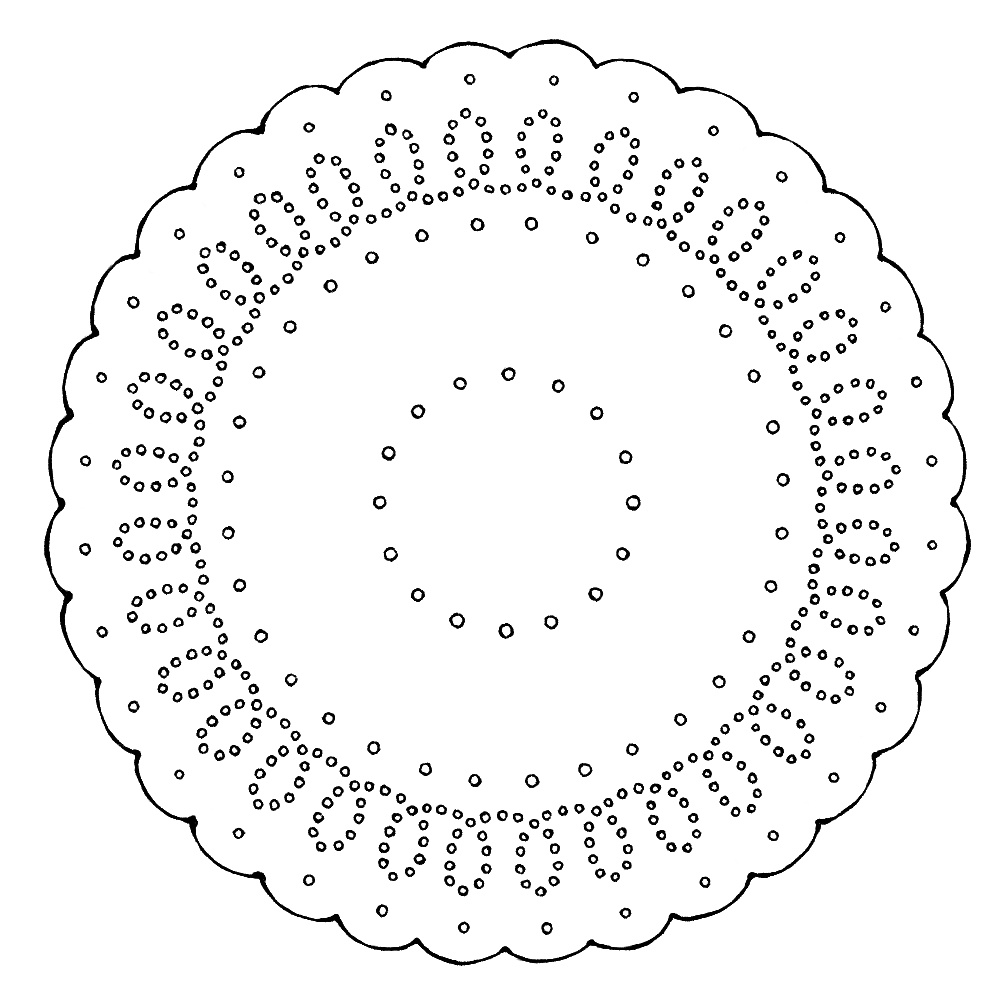 円のレース素材3 21種類と外枠