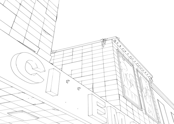 背景・映画館(通常版と廃墟版)