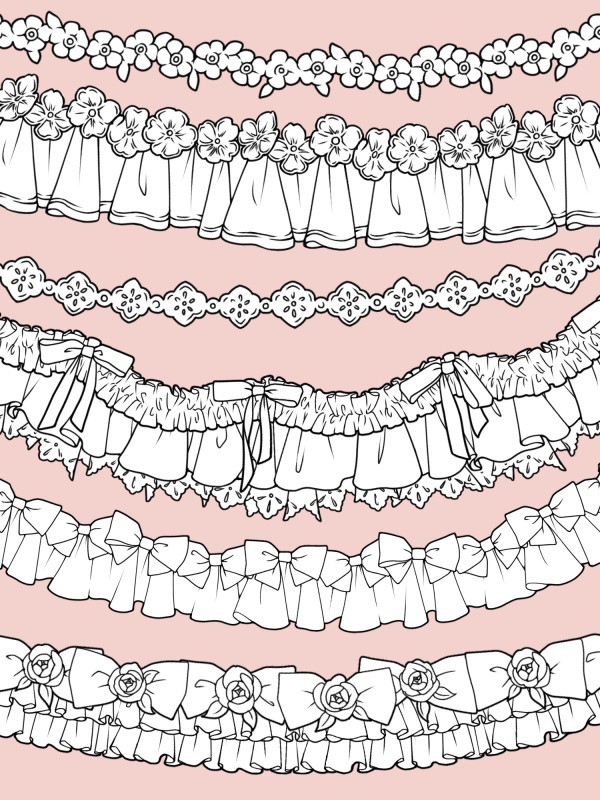 リボン&フリルブラシセット16種 その2