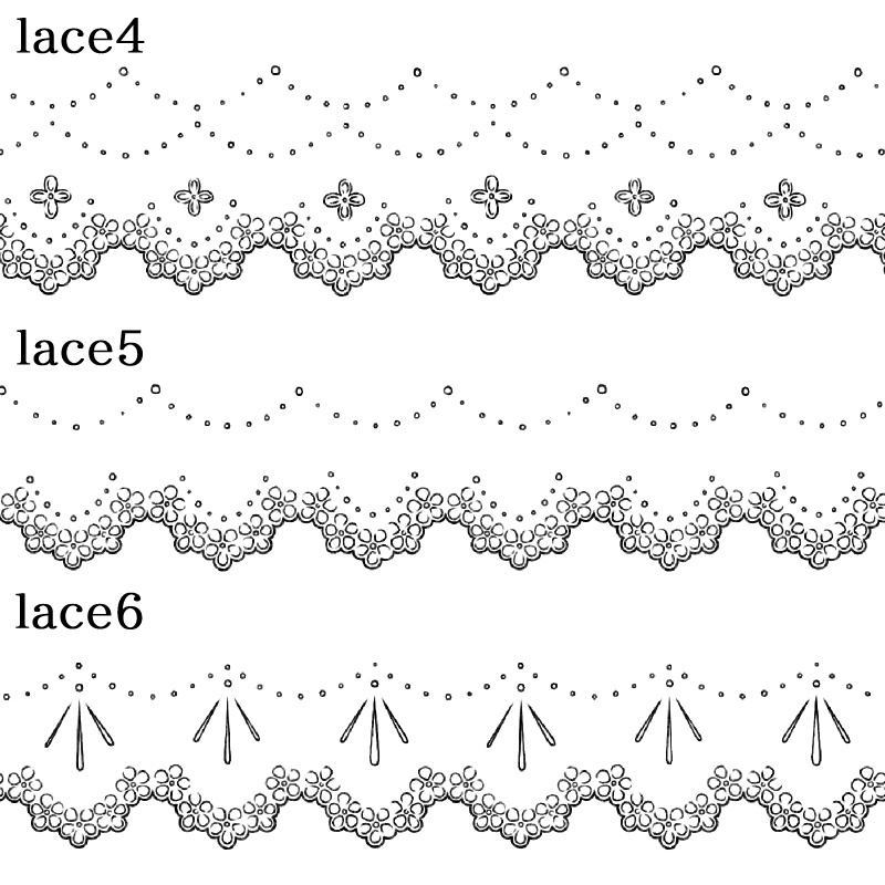 円レース 10枚とレースブラシ6種