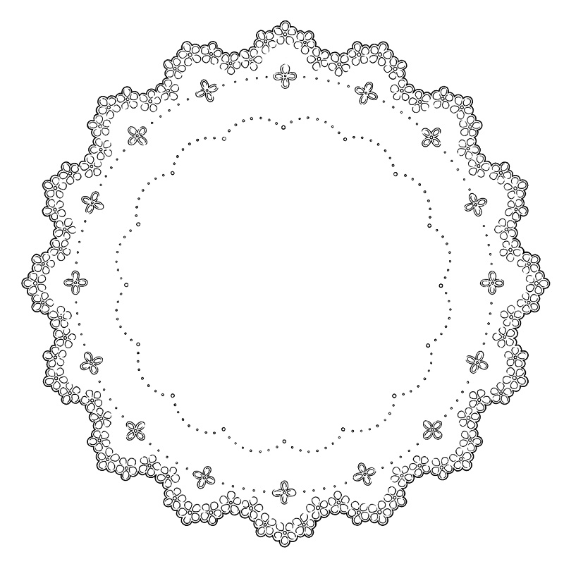 円レース 10枚とレースブラシ6種
