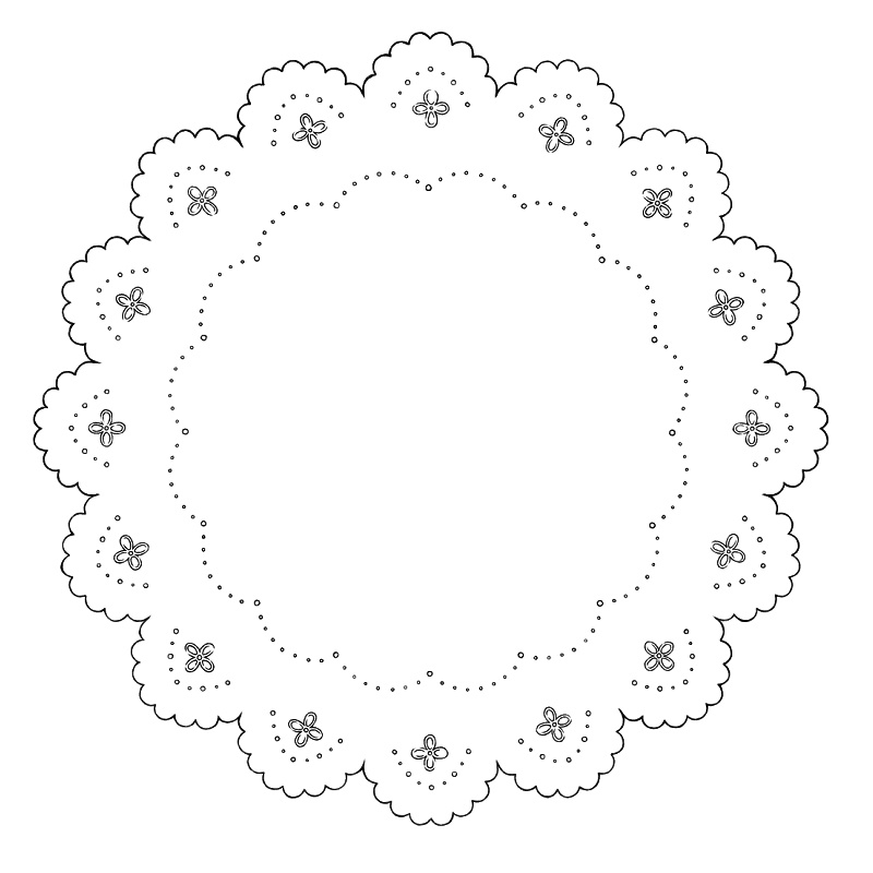 円レース 10枚とレースブラシ6種
