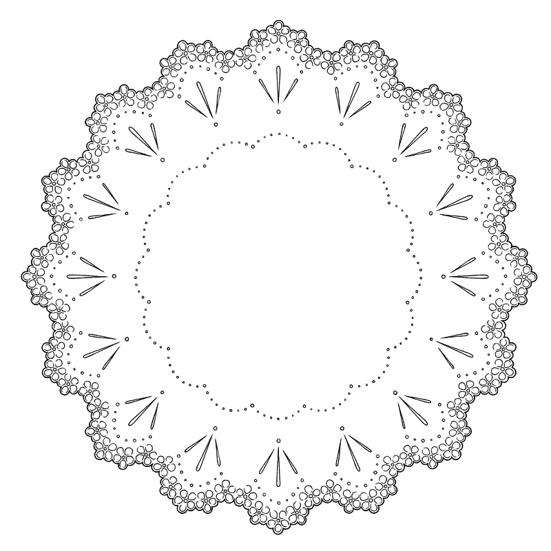 円レース 10枚とレースブラシ6種