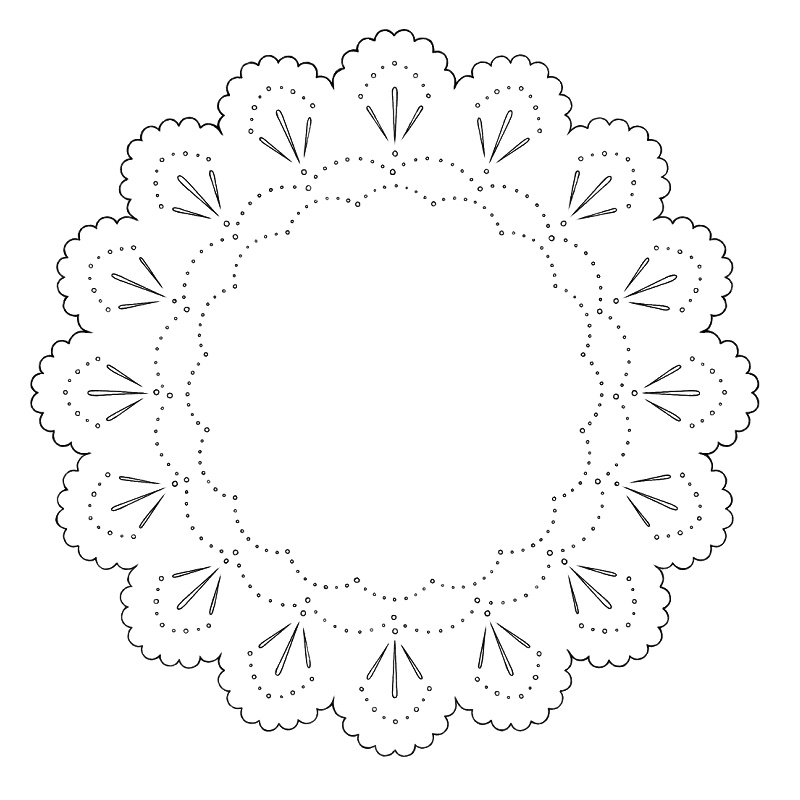 円レース 10枚とレースブラシ6種