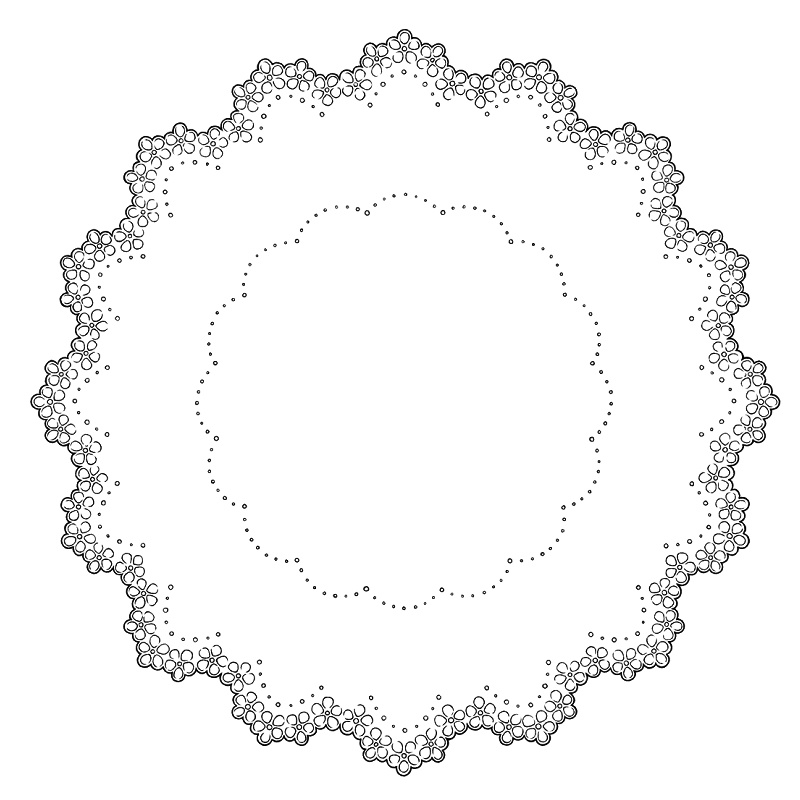 円レース 10枚とレースブラシ6種