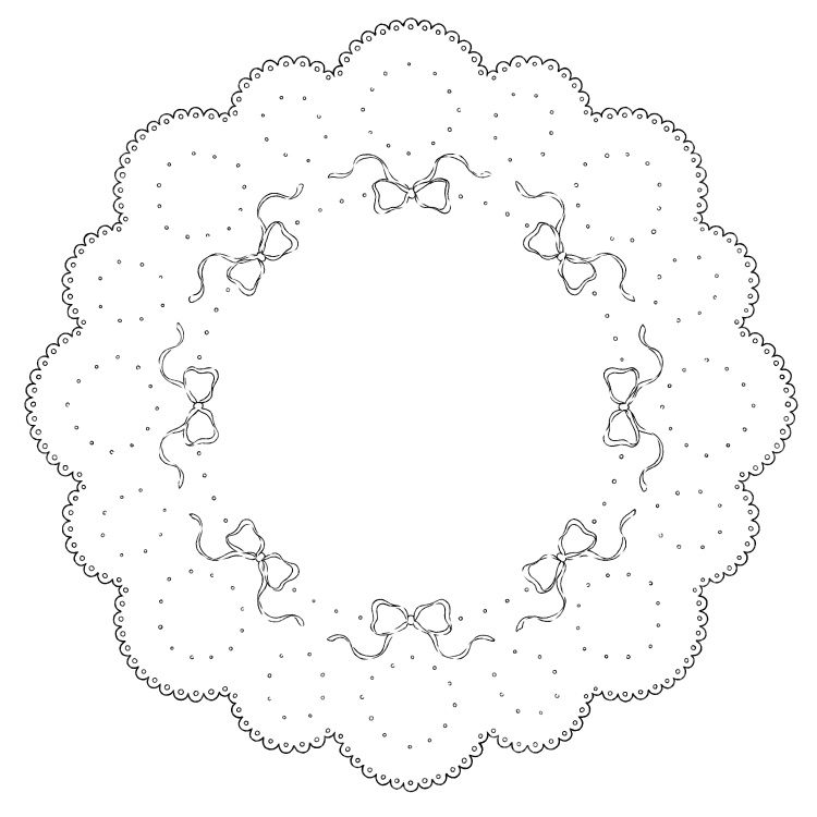 円レース 12枚とレースブラシ8種