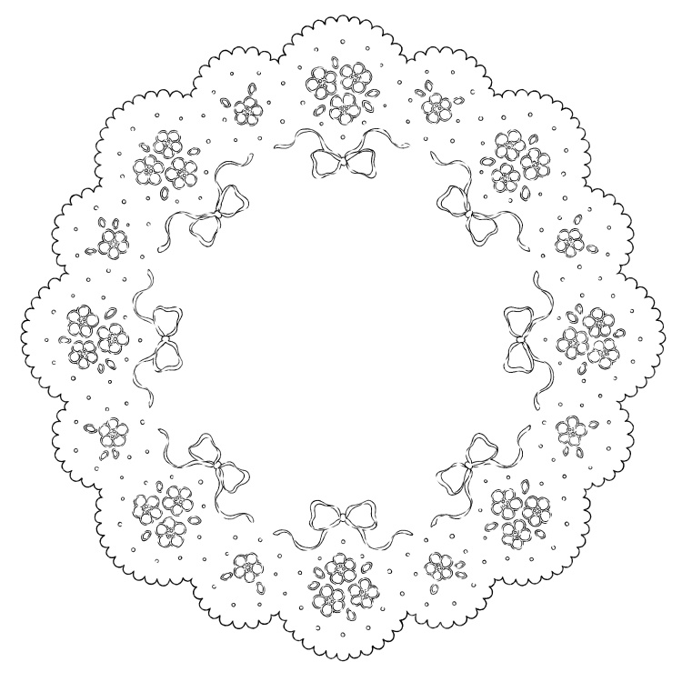 円レース 12枚とレースブラシ8種