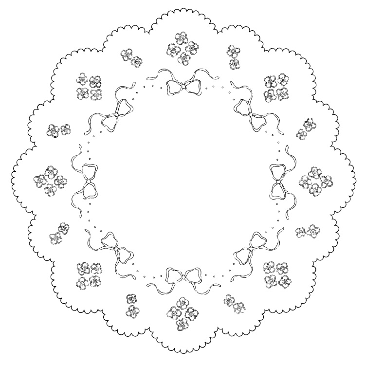 円レース 12枚とレースブラシ8種