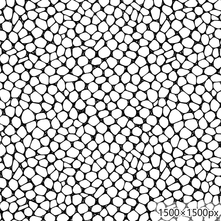 花のレースパターンとブラシ(9種)