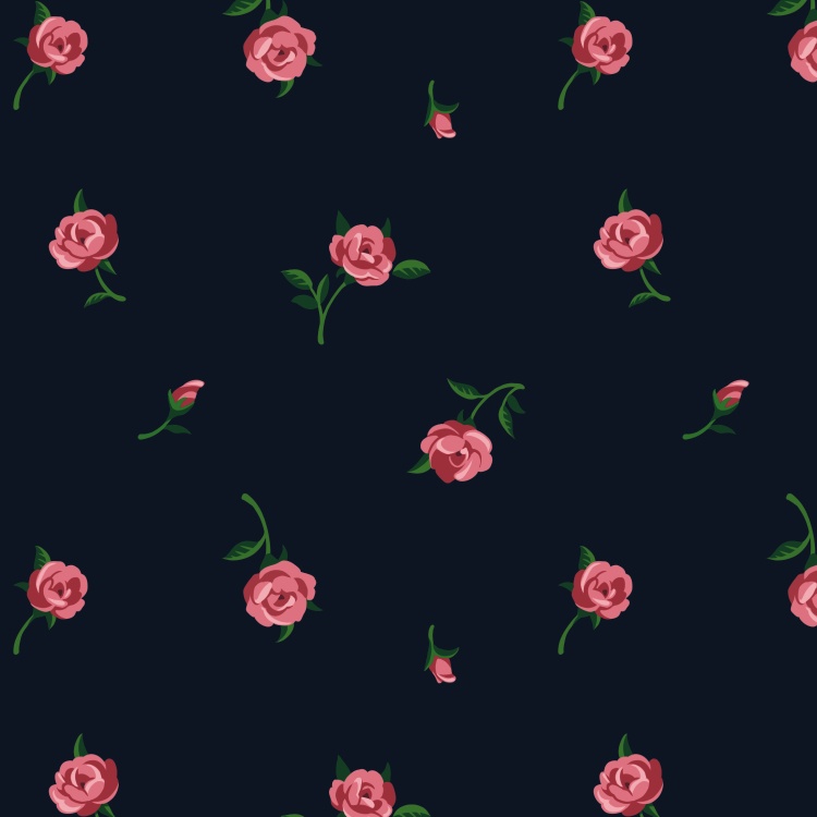 ロマンス花柄4 5種10カラー