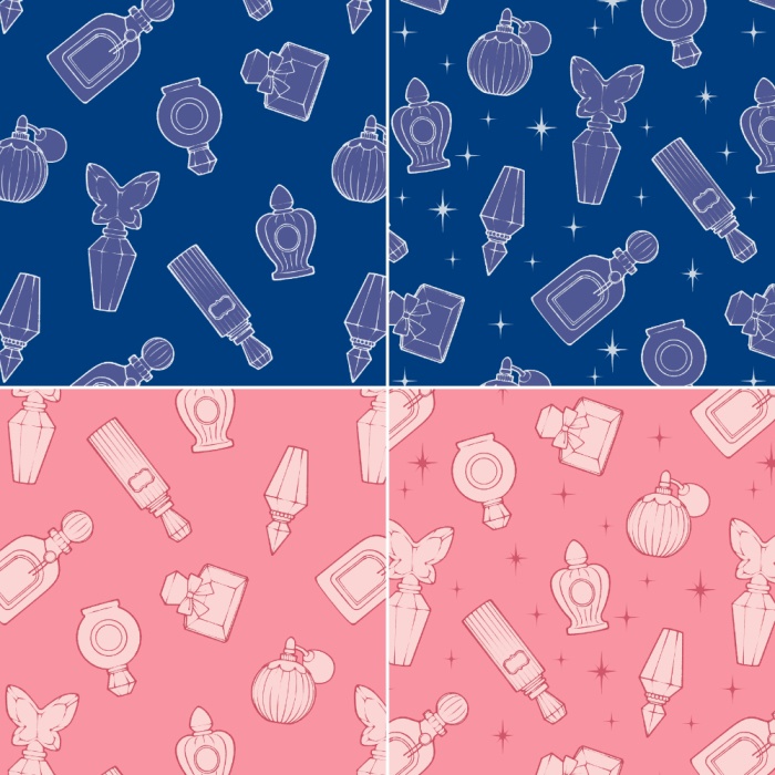 きらきら香水瓶パターン16枚