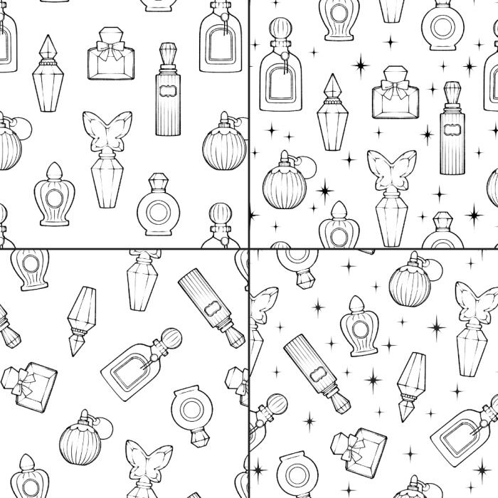 きらきら香水瓶パターン16枚