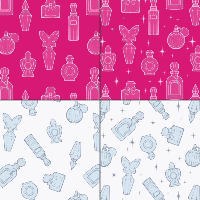 きらきら香水瓶パターン16枚