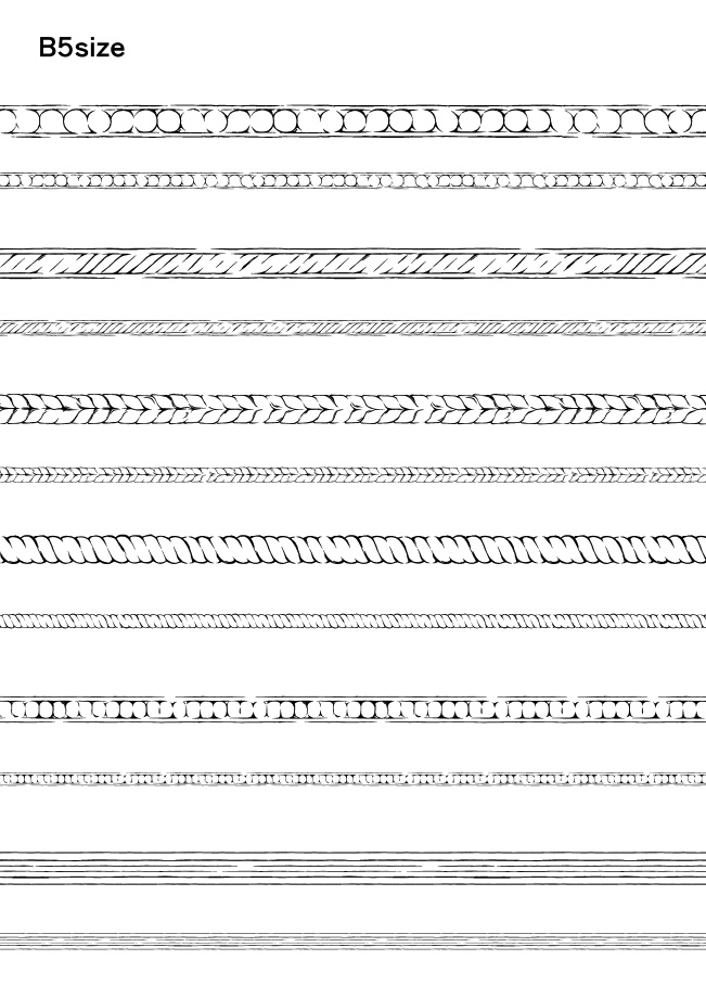 細かい装飾ブラシ 6種