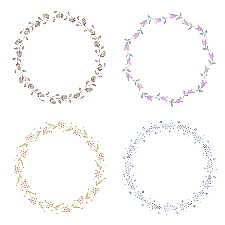 優しい刺繍ブラシ 24種