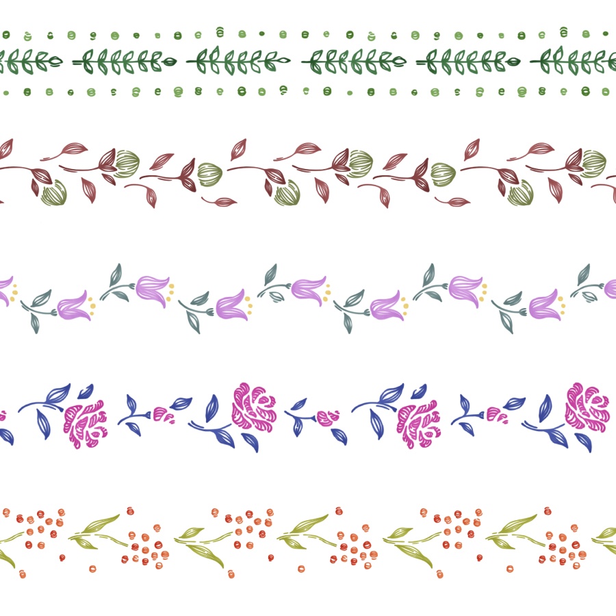 優しい刺繍ブラシ 24種