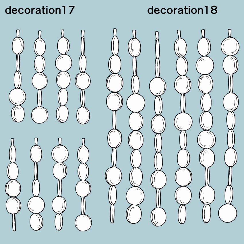 揺れる!飾りブラシ 18種