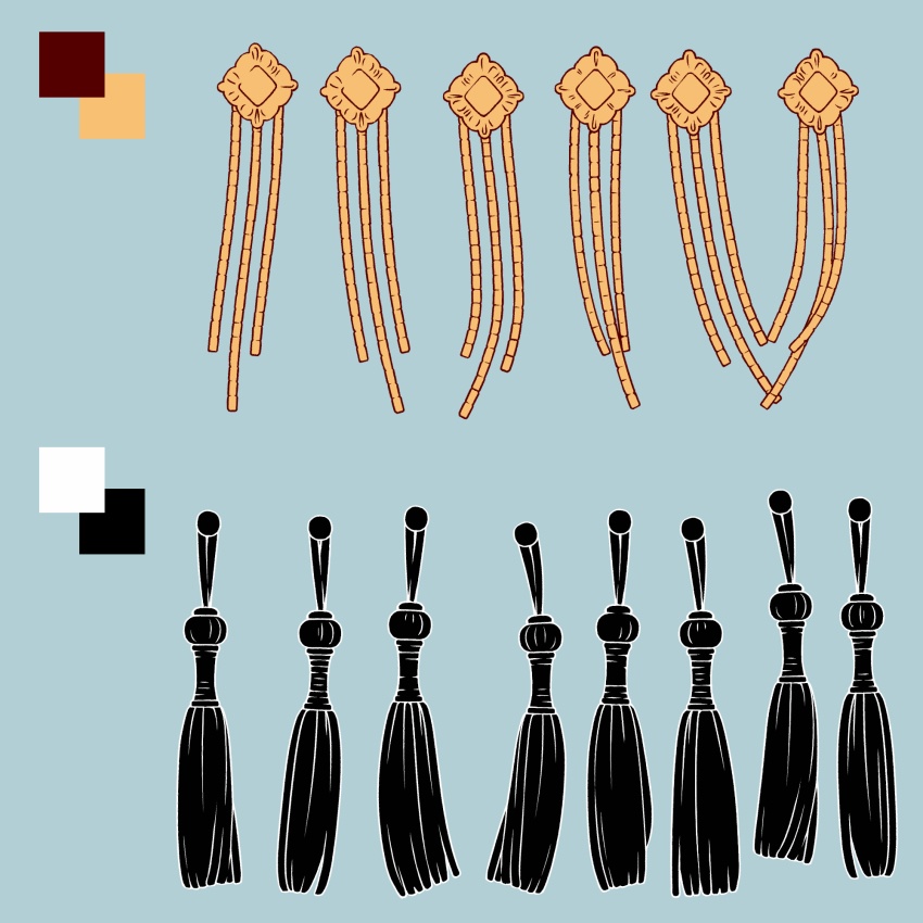 揺れる!飾りブラシ 18種