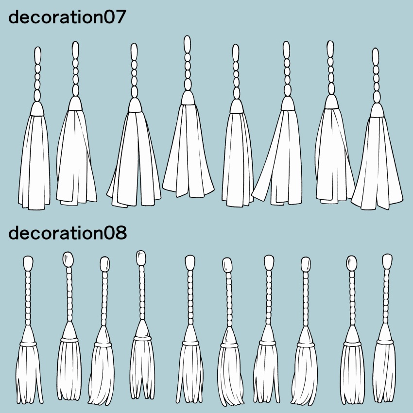 揺れる!飾りブラシ 18種