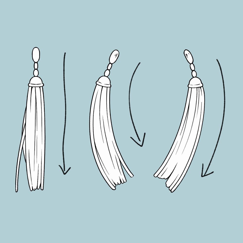 揺れる!飾りブラシ 18種