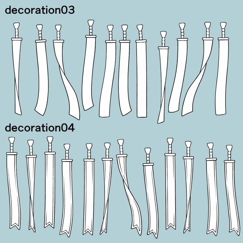 揺れる!飾りブラシ 18種