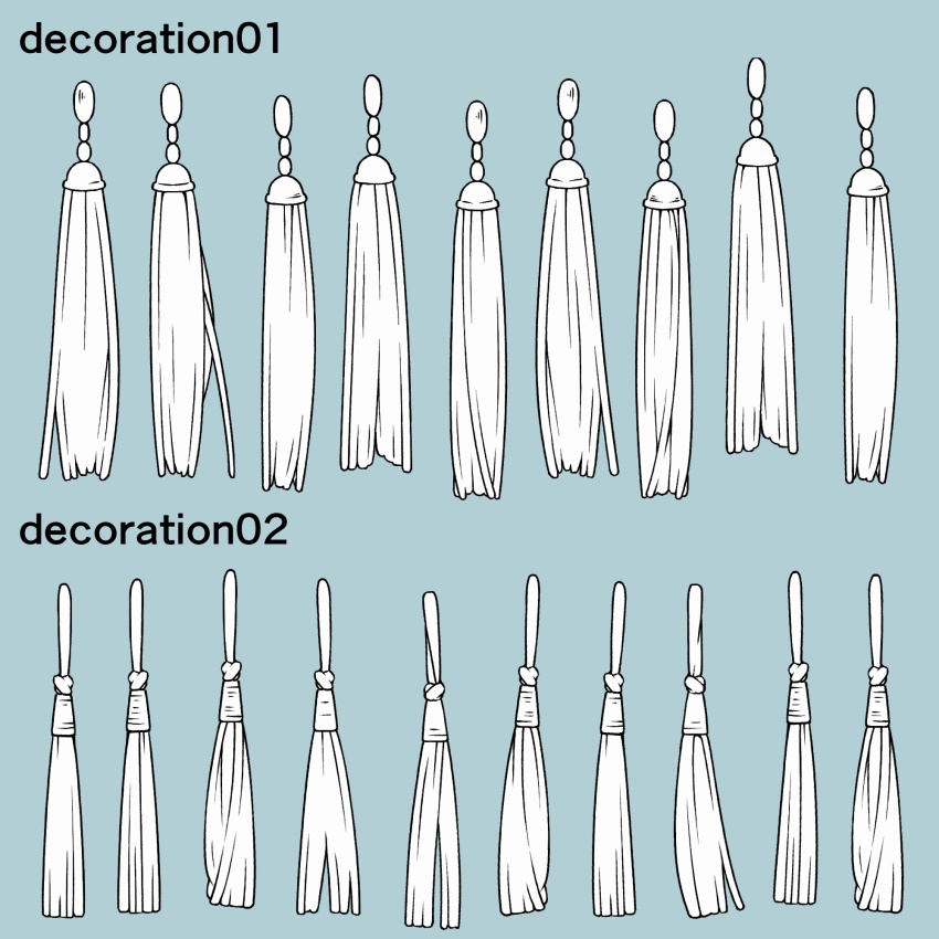 揺れる!飾りブラシ 18種