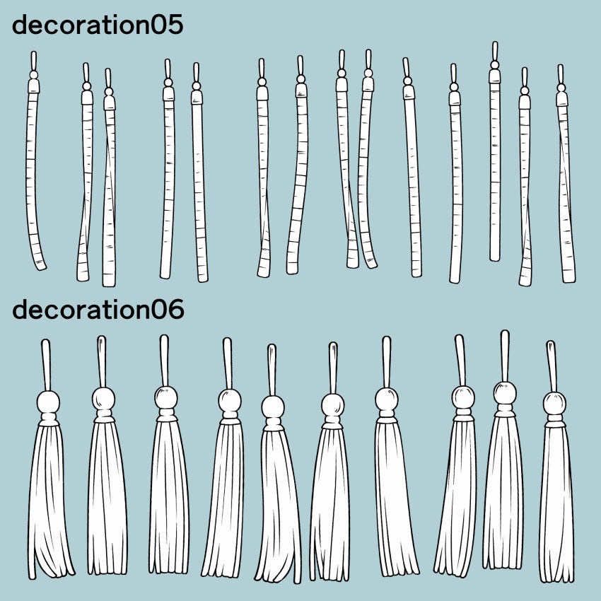 揺れる!飾りブラシ 18種