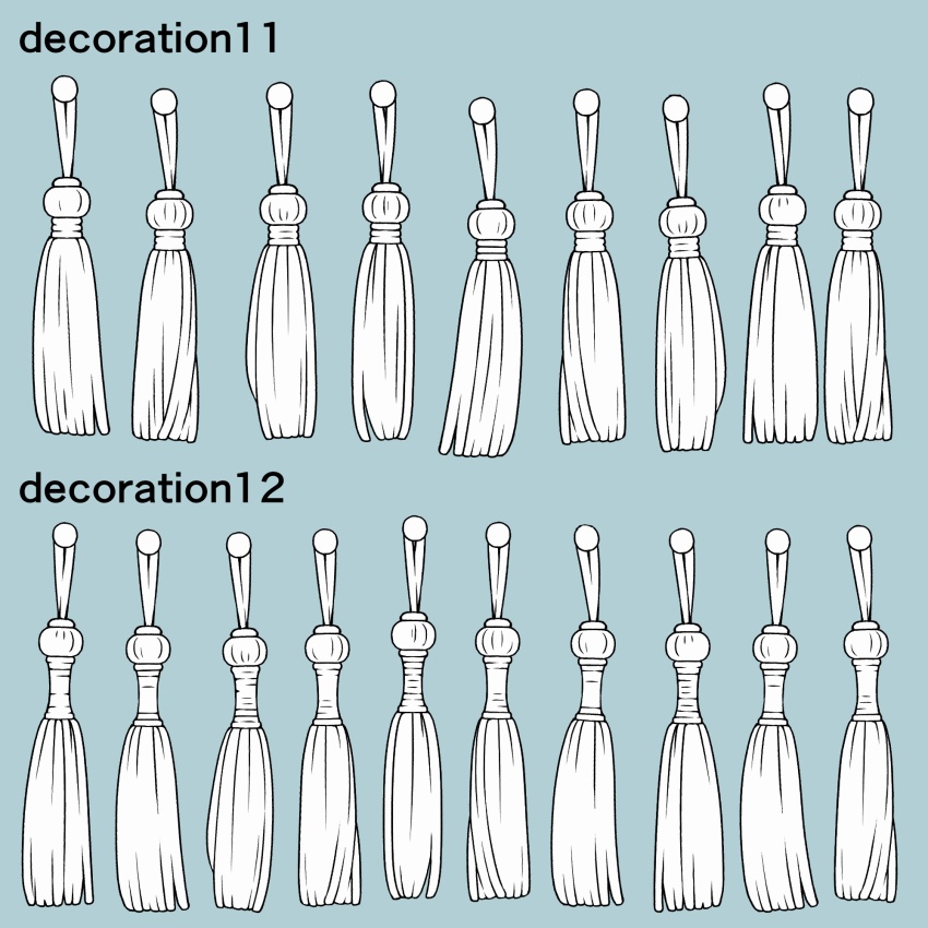 揺れる!飾りブラシ 18種