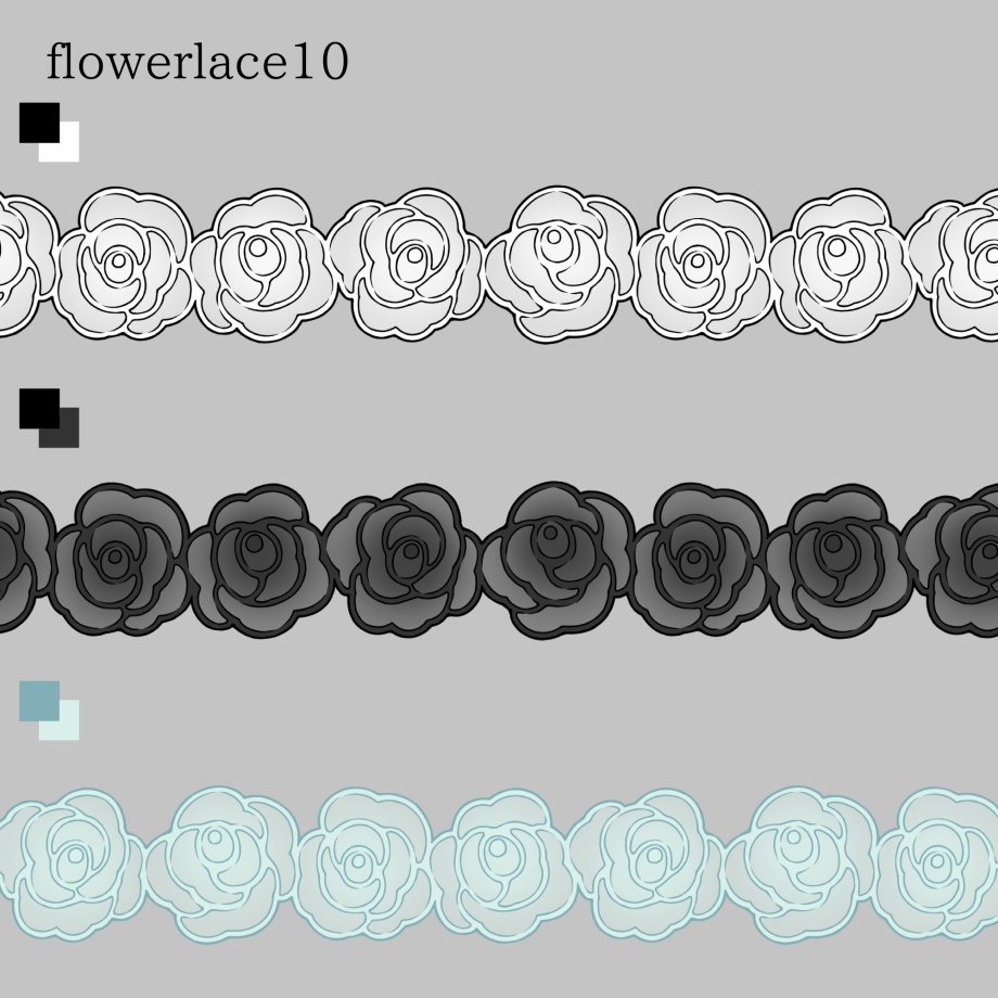 花のレースブラシ16種