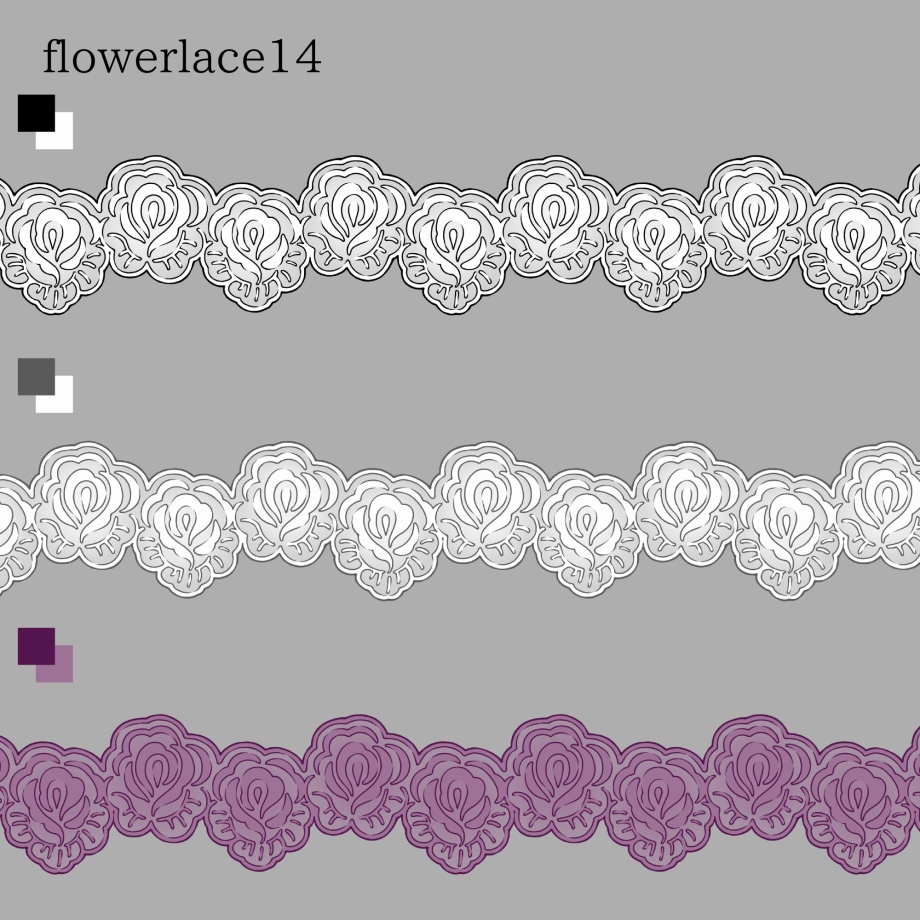 花のレースブラシ16種