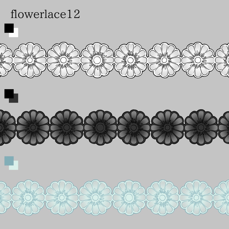 花のレースブラシ16種