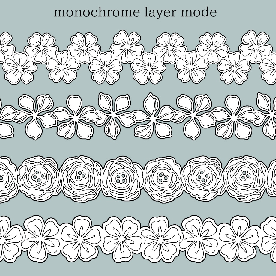 花のレースブラシ16種