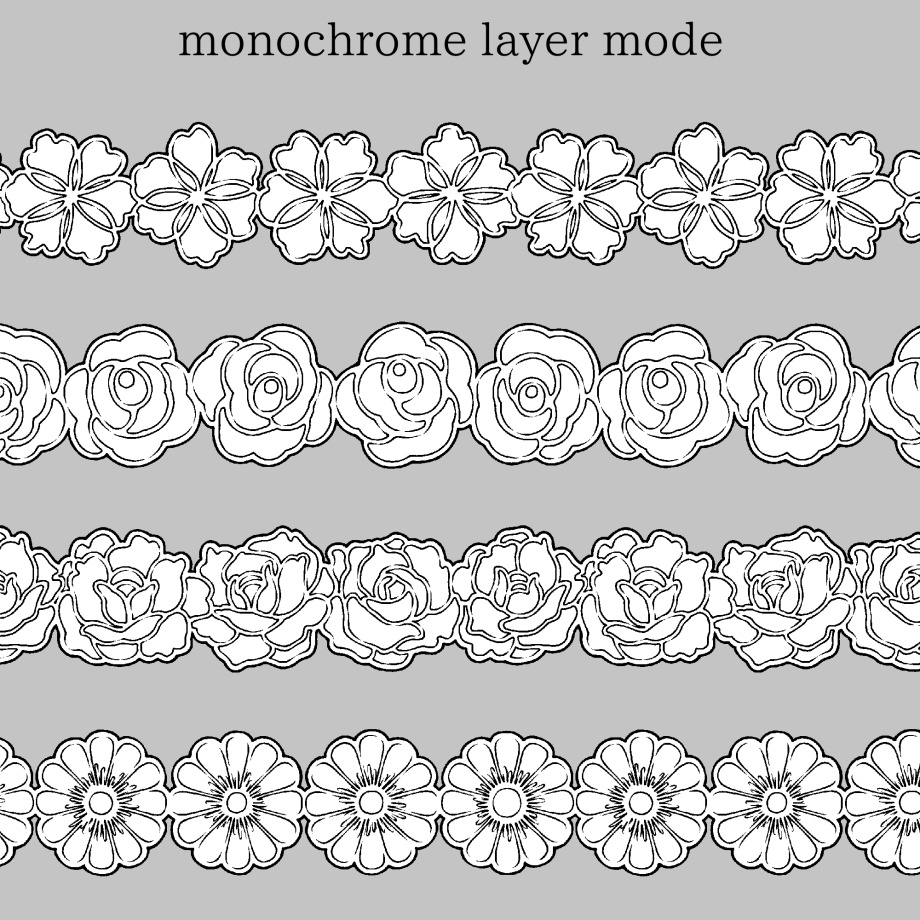 花のレースブラシ16種