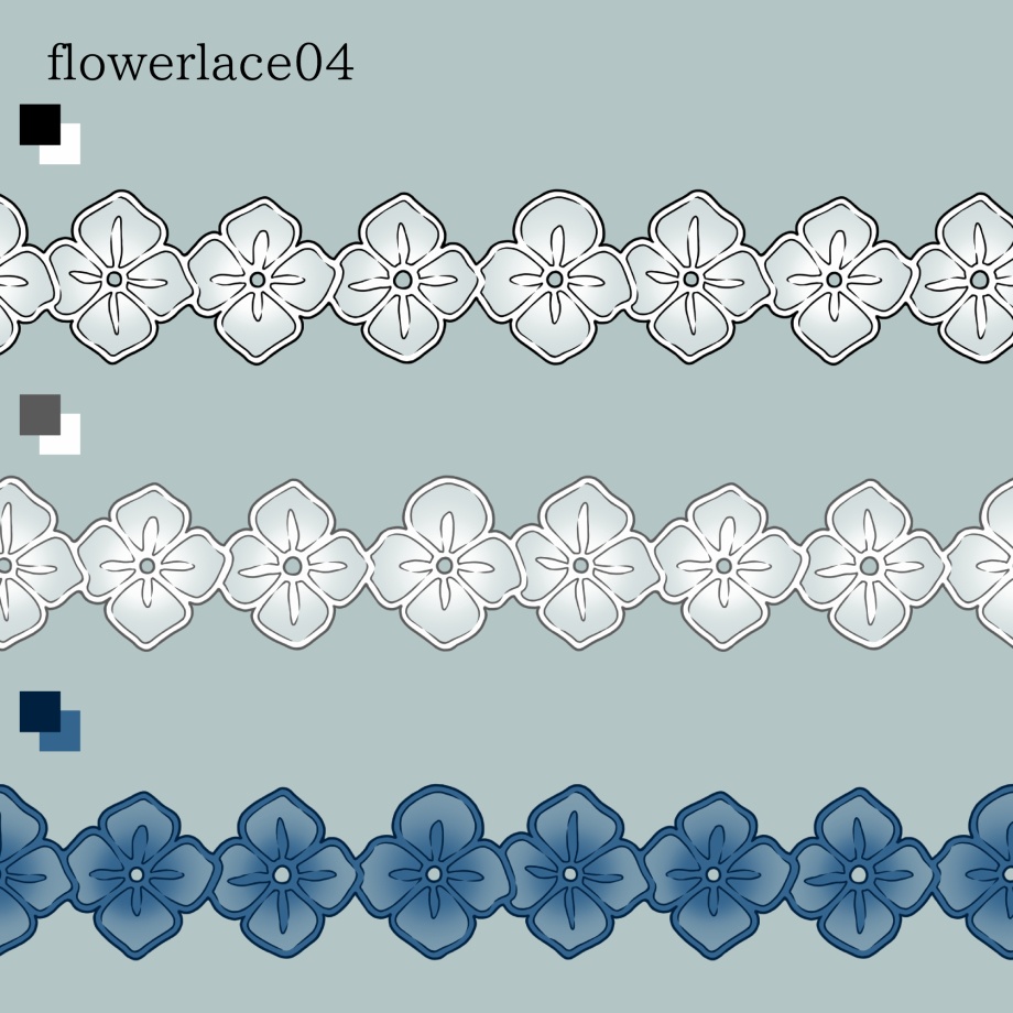花のレースブラシ16種