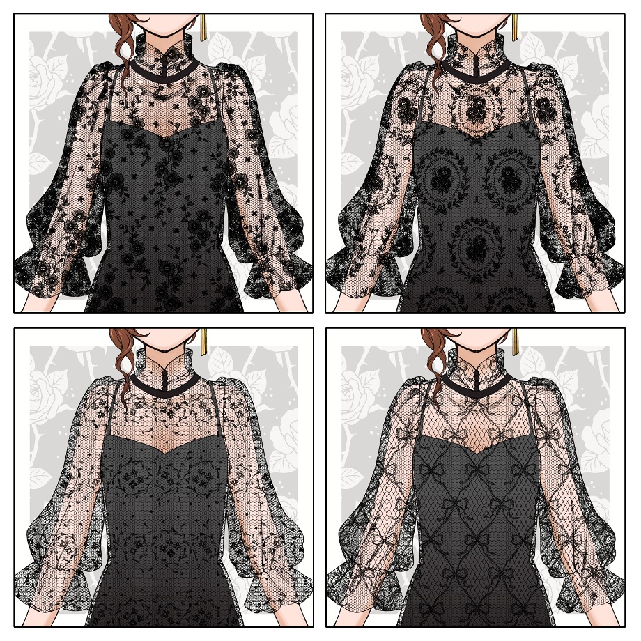 チュールレース集 36種