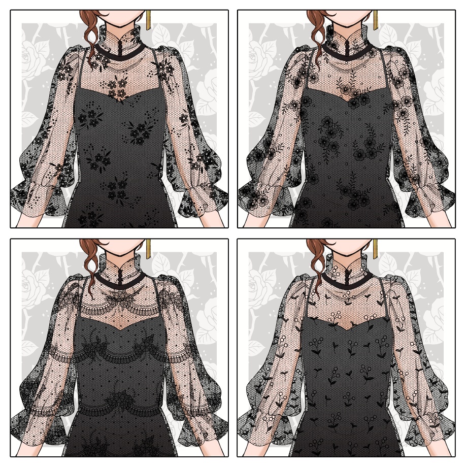 チュールレース集 36種