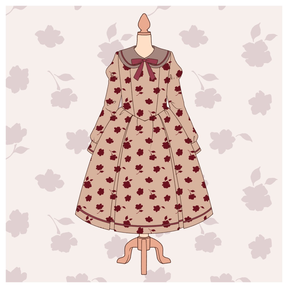 花のシンプルパターン16枚