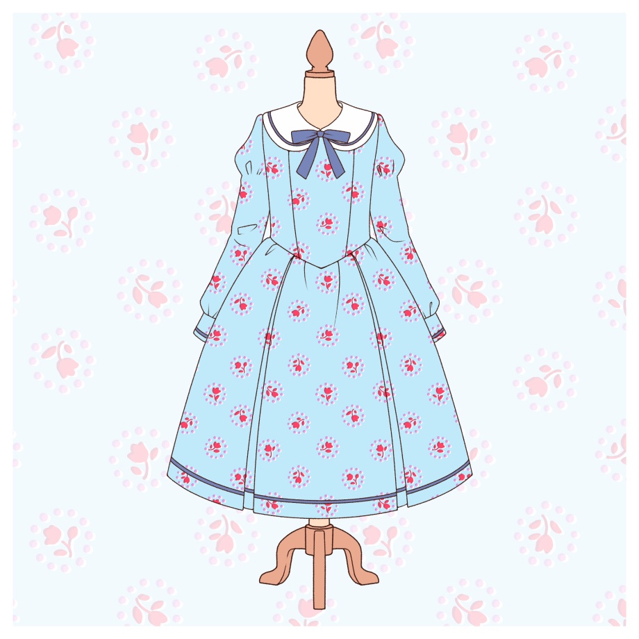 花のシンプルパターン16枚