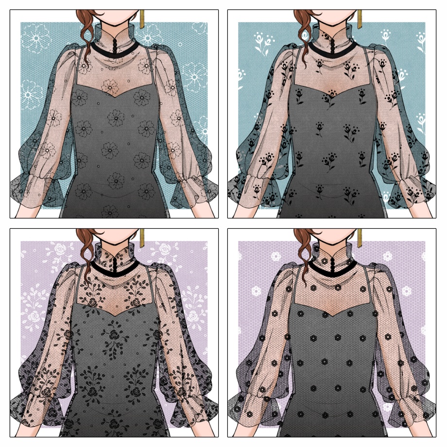 チュールレース集 36種(2)