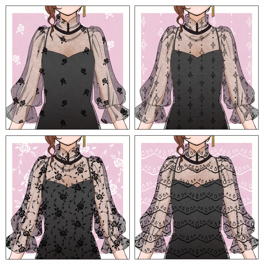 チュールレース集 36種(2)