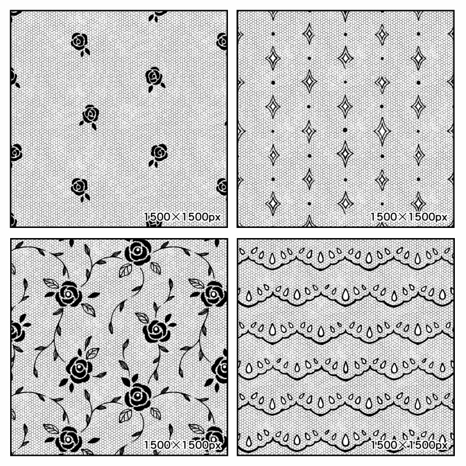 チュールレース集 36種(2)