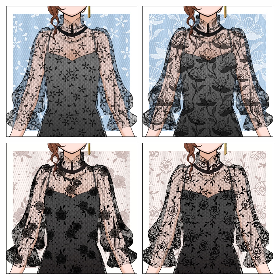 チュールレース集 36種(2)